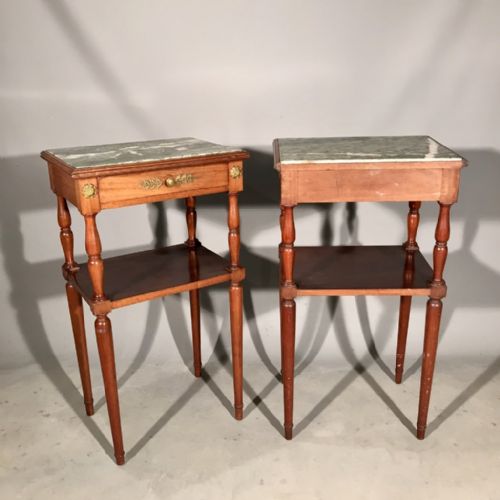 GOOD PAIR OF FRENCH EMPIRE STYLE SIDE TABLES - ADDITIONAL PHOTO 5