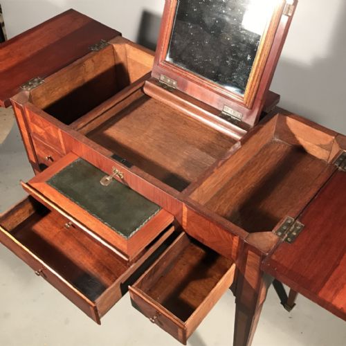 RARE FRENCH WALNUT LIFT TOP DRESSING TABLE - ADDITIONAL PHOTO 3