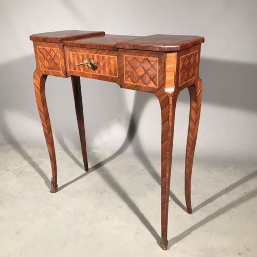 FRENCH MARQUETRY JEWELLERY SIDE TABLE - ADDITIONAL PHOTO 5
