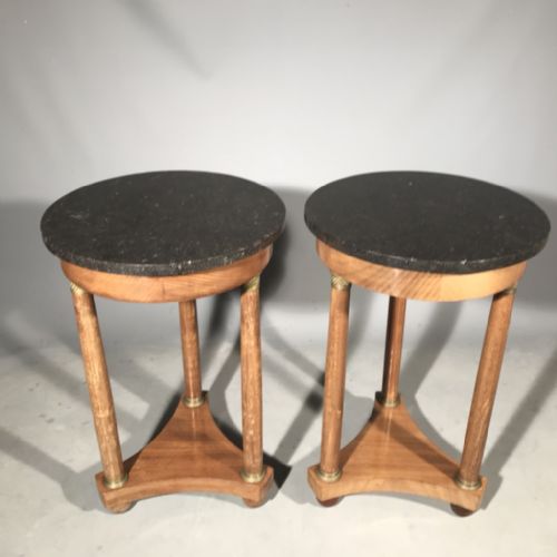 ORIGINAL PAIR OF FRENCH EMPIRE SOFA TABLES - ADDITIONAL PHOTO 2