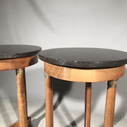 ORIGINAL PAIR OF FRENCH EMPIRE SOFA TABLES - ADDITIONAL PHOTO 3