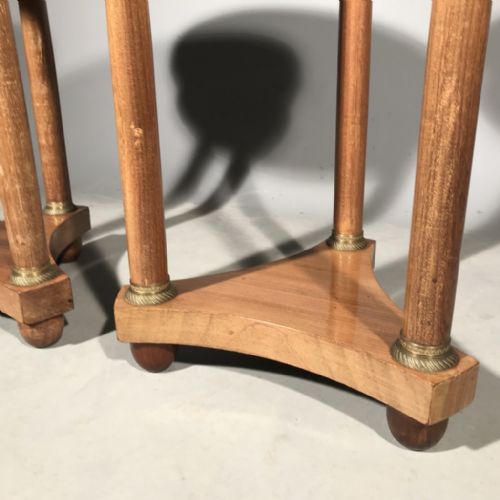 ORIGINAL PAIR OF FRENCH EMPIRE SOFA TABLES - ADDITIONAL PHOTO 4