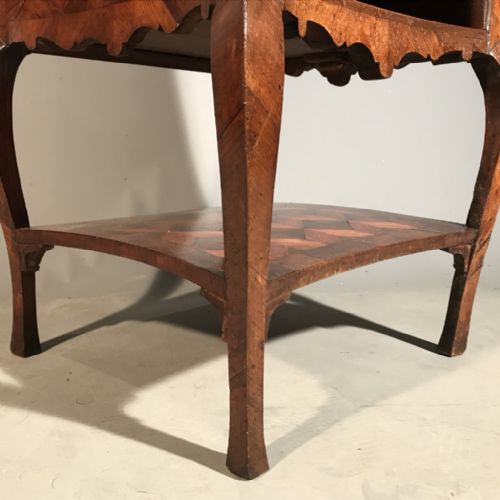 C19TH ITALIAN PARQUETRY LAMP TABLE - ADDITIONAL PHOTO 1