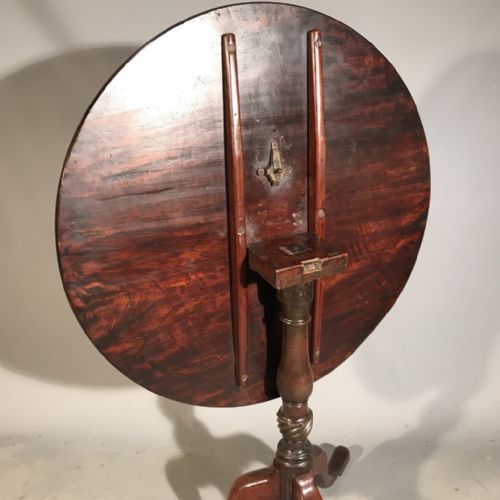 GOOD GEORGIAN TILT TOP TABLE 68CM D - ADDITIONAL PHOTO 4