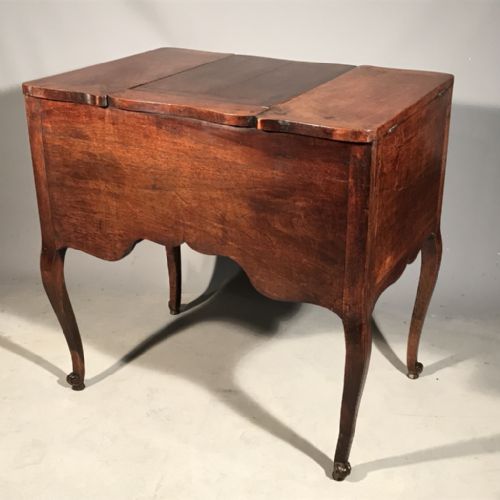 RARE EARLY C19TH LIFT TOP DRESSING TABLE IN OAK - ADDITIONAL PHOTO 2