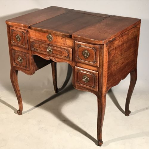 RARE EARLY C19TH LIFT TOP DRESSING TABLE IN OAK - ADDITIONAL PHOTO 5