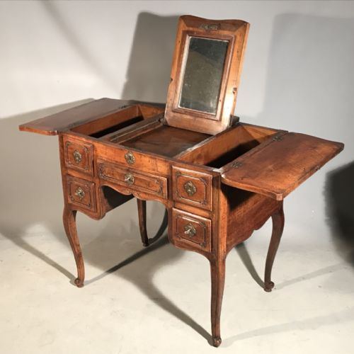 RARE EARLY C19TH LIFT TOP DRESSING TABLE IN OAK - ADDITIONAL PHOTO 6