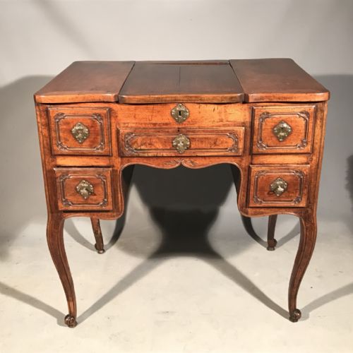 RARE EARLY C19TH LIFT TOP DRESSING TABLE IN OAK - ADDITIONAL PHOTO 7