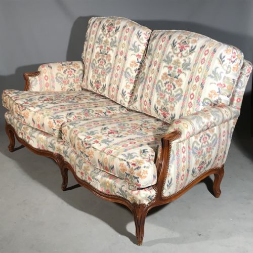 generous french 2 seater sofa - CATEGORY: ANTIQUE SOFAS - DATED 1920