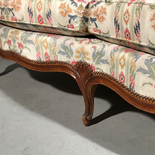 GENEROUS FRENCH 2 SEATER SOFA - ADDITIONAL PHOTO 2