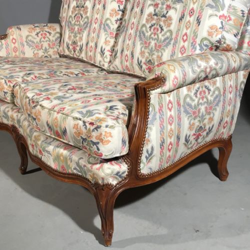 GENEROUS FRENCH 2 SEATER SOFA - ADDITIONAL PHOTO 4