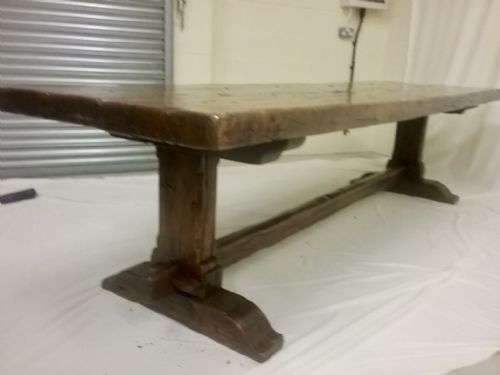 HUGE 3M LONG FRENCH OAK MONASTERY TABLE - ADDITIONAL PHOTO 3
