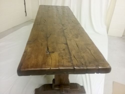 HUGE 3M LONG FRENCH OAK MONASTERY TABLE - ADDITIONAL PHOTO 6