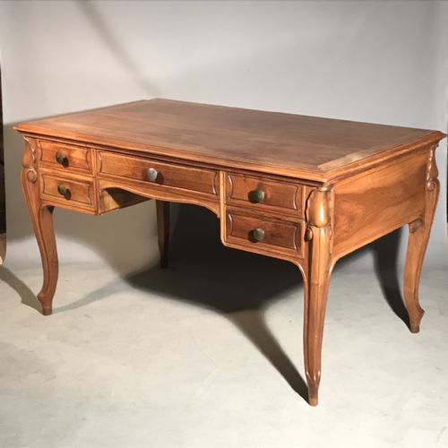 good size french cherrywood desk - CATEGORY: ANTIQUE DESKS - DATED 1920