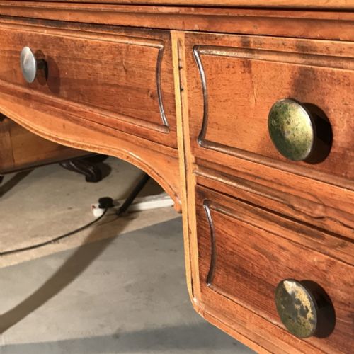 GOOD SIZE FRENCH CHERRYWOOD DESK - ADDITIONAL PHOTO 1