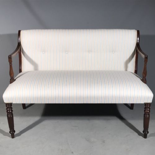 REGENCY 2 SEAT WINDOW SEAT WITH REGENCY STRIPE - ADDITIONAL PHOTO 2