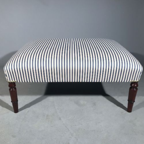 william iv footstool 81cm x 61cm - CATEGORY: ANTIQUE STOOLS - DATED 19TH CENTURY
