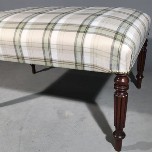 GEORGIAN FOOTSTOOL 81CM X 61CM - ADDITIONAL PHOTO 2