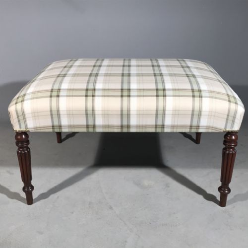 GEORGIAN FOOTSTOOL 81CM X 61CM - ADDITIONAL PHOTO 3