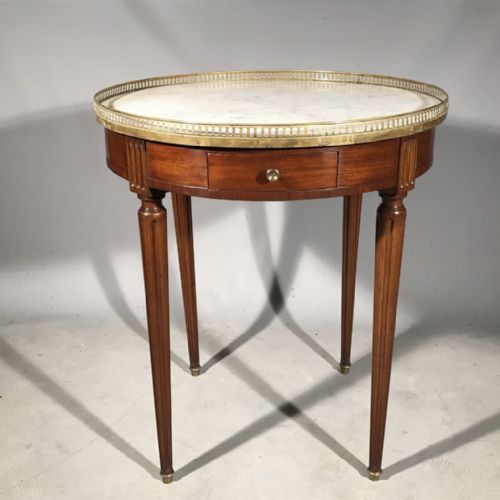 Nice Quality French Bouillotte Table with Marble Top