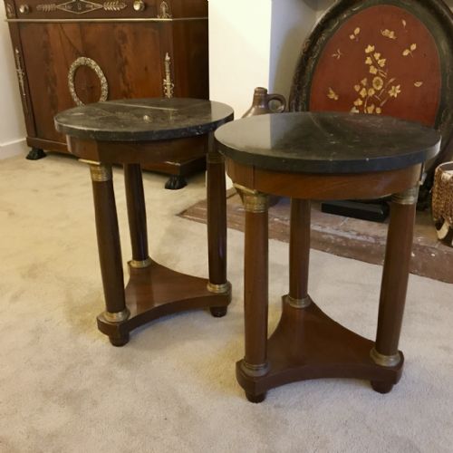 pair of french empire side tables - CATEGORY: ANTIQUE TABLES - DATED 1900