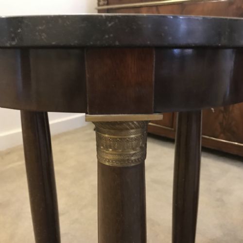 PAIR OF FRENCH EMPIRE SIDE TABLES - ADDITIONAL PHOTO 4