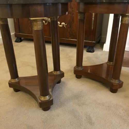 PAIR OF FRENCH EMPIRE SIDE TABLES - ADDITIONAL PHOTO 6