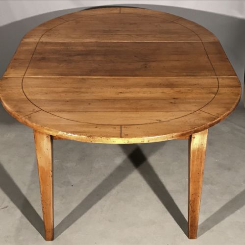ROUND FRENCH OAK EXTENDING TABLE - ADDITIONAL PHOTO 5