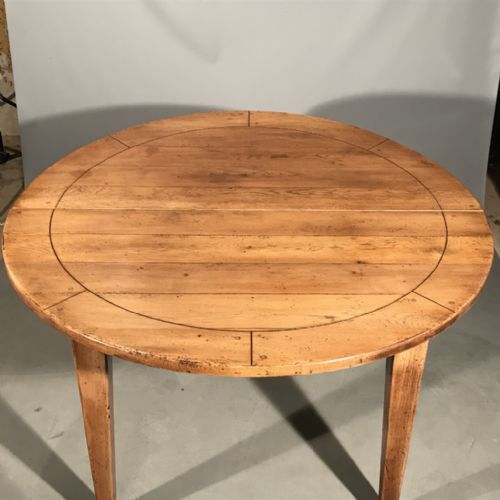 ROUND FRENCH OAK EXTENDING TABLE - ADDITIONAL PHOTO 6