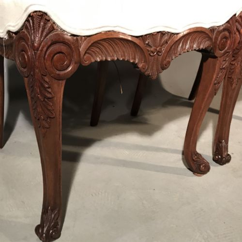 SUPER QUALITY PAIR OF FRENCH CARVED SIDE CHAIRS - ADDITIONAL PHOTO 6