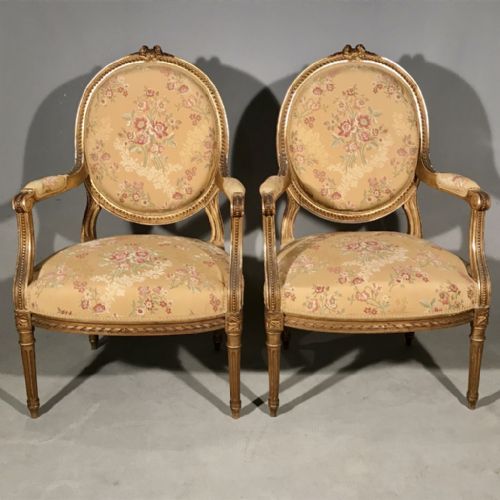 PAIR OF C19TH GILT ARMCHAIRS - ADDITIONAL PHOTO 6