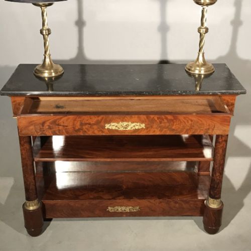 C19TH FRENCH EMPIRE CONSOLE TABLE - ADDITIONAL PHOTO 1