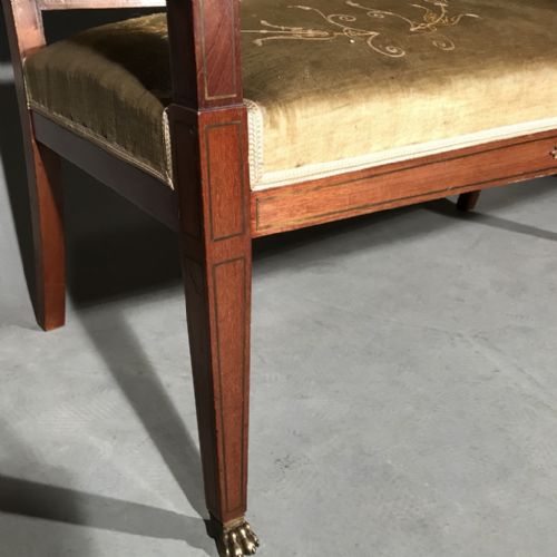 FRENCH EMPIRE 2 SEATER SOFA - ADDITIONAL PHOTO 4