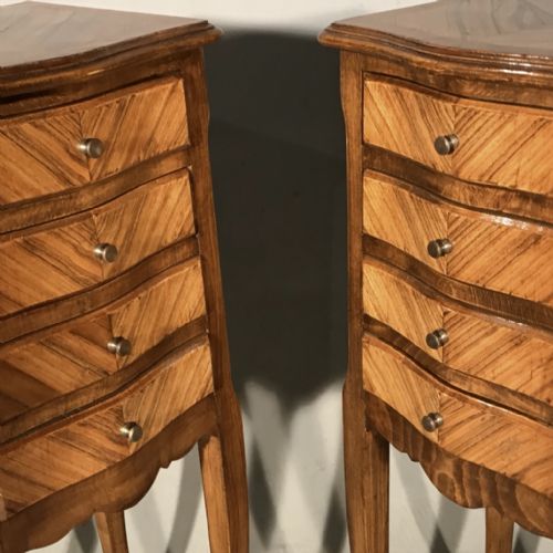 PAIR OF SLIM FRENCH SIDE TABLES - ADDITIONAL PHOTO 2