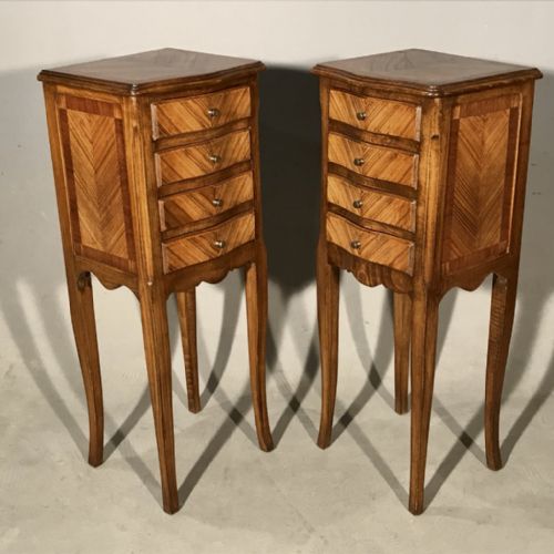 pair of slim french side tables - CATEGORY: ANTIQUE CABINETS - DATED 1920