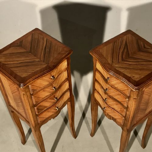 PAIR OF SLIM FRENCH SIDE TABLES - ADDITIONAL PHOTO 4