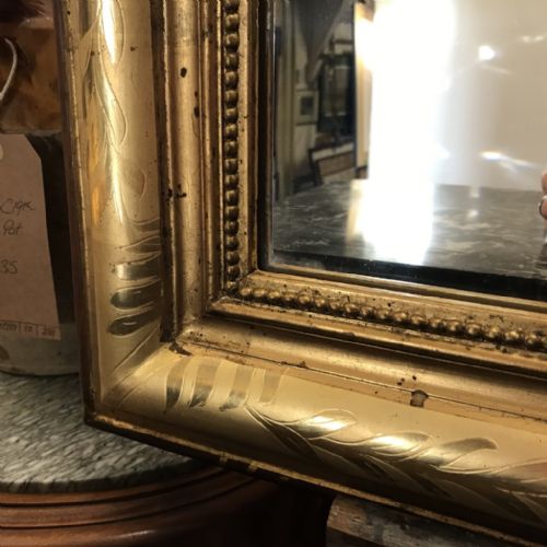 GOOD SIZE FRENCH GILT OVERMANTLE MIRROR - ADDITIONAL PHOTO 5