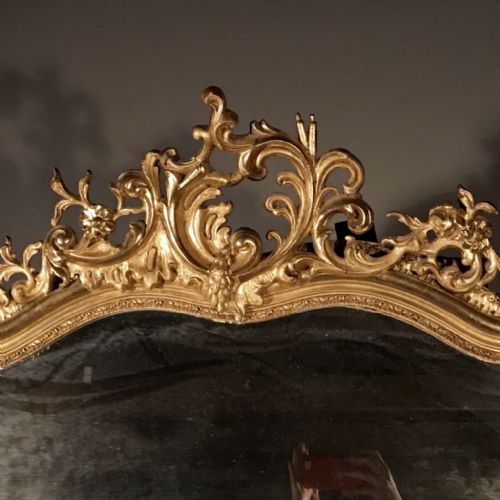 LARGE FRENCH GILT MIRROR 166CM - ADDITIONAL PHOTO 3