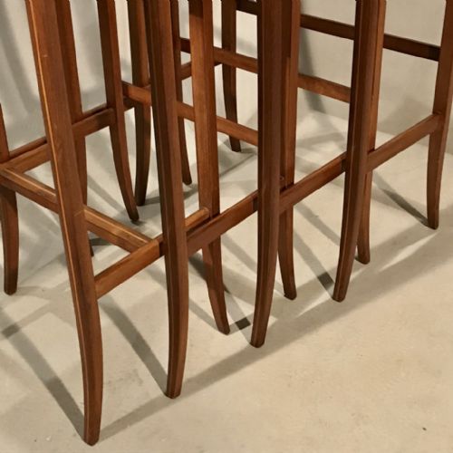 LARGE NEST OF FOUR MAHOGANY TABLES - ADDITIONAL PHOTO 6