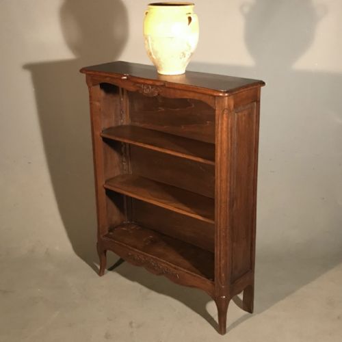 SMALL FRENCH OAK ADJUSTABLE BOOKCASE - ADDITIONAL PHOTO 2