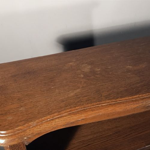 SMALL PLAIN OAK ADJUSTABLE BOOKCASE - ADDITIONAL PHOTO 1
