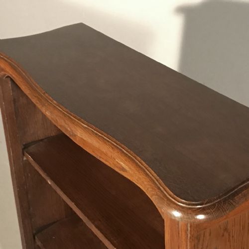 SMALL PLAIN OAK ADJUSTABLE BOOKCASE - ADDITIONAL PHOTO 2