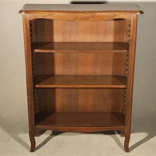 SMALL PLAIN OAK ADJUSTABLE BOOKCASE - ADDITIONAL PHOTO 3