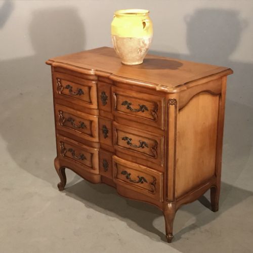 small size french cherry chest of drawers - CATEGORY: ANTIQUE CHEST OF DRAWERS - DATED 1920
