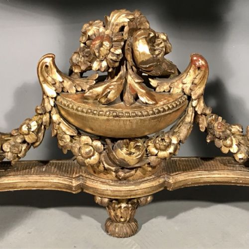 LARGE C19TH FRENCH GILT CONSOLE TABLE - ADDITIONAL PHOTO 2