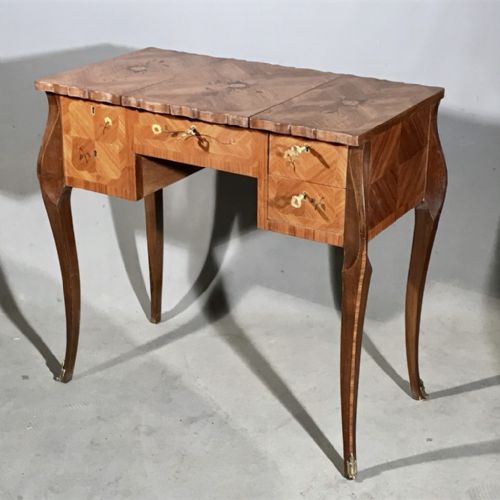FRENCH MARQUETRY LIFT TOP DRESSING TABLE - ADDITIONAL PHOTO 2
