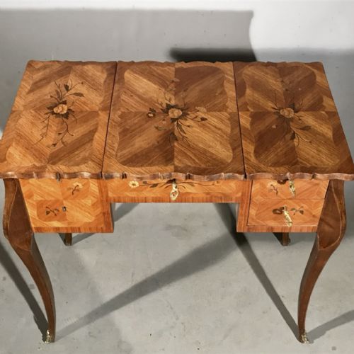 FRENCH MARQUETRY LIFT TOP DRESSING TABLE - ADDITIONAL PHOTO 4