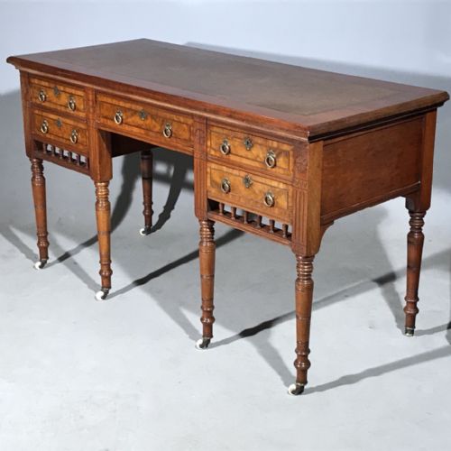 AESTHETIC MOVEMENT MAHOGANY DESK - ADDITIONAL PHOTO 3