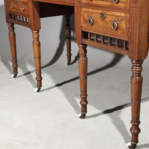 AESTHETIC MOVEMENT MAHOGANY DESK - ADDITIONAL PHOTO 6