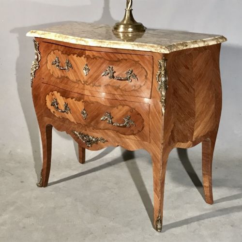 small french marquetry chest of drawers - CATEGORY: ANTIQUE CHEST OF DRAWERS - DATED 1910